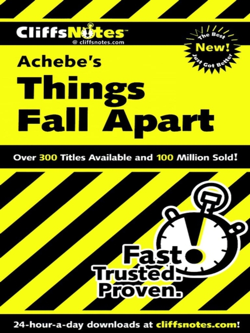 Title details for CliffsNotes on Achebe's Things Fall Apart by John Chua - Available
